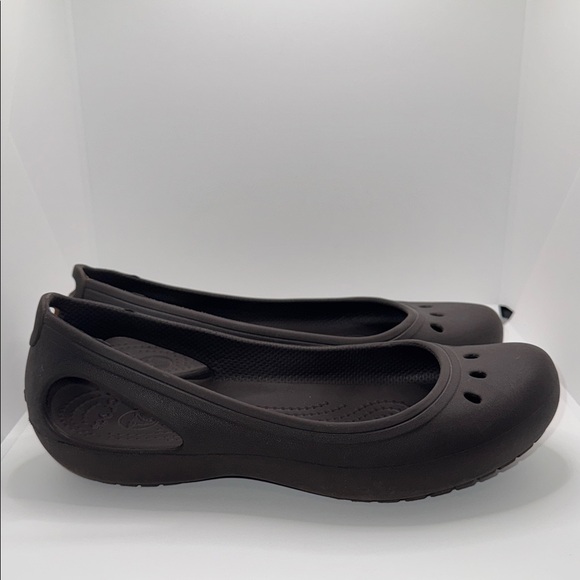 CROCS Kadee Brown Ballet Flats Slip On Women’s 7 - Picture 3 of 10